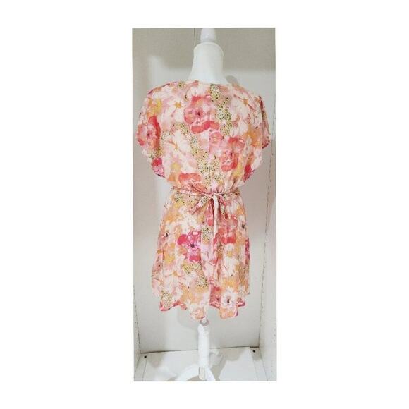 NWT Free People Freddy Tie Mini Dress Size L (Fruit Punch) - Picture 3 of 6